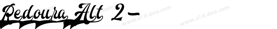 Redoura Alt 2字体转换